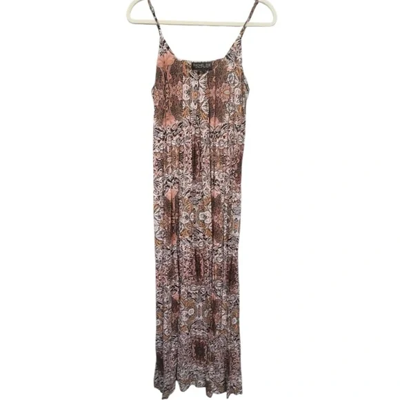 Rachel Zoe | Dresses | Rachel Zoe Maxi Sz S Artsy Eclectic Floral Unique  Pattern Motley Style Dress | Poshmark